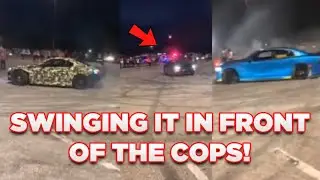 Doing Donuts in Front of the Cops!?