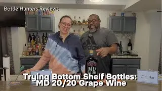 Trying Bottom Shelf Bottles: MD 20/20 Grape Wine #bottlehuntersreviews