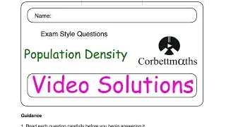 Population Density Answers - Corbettmaths