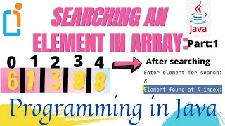 searching elements in array | linear search in java | java programming | #java