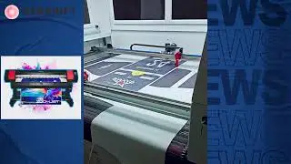 Live demo of Vision Laser Cutter at a sublimation business customer