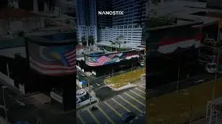 Amazing U-shape Giant LED Display in KL, Malaysia