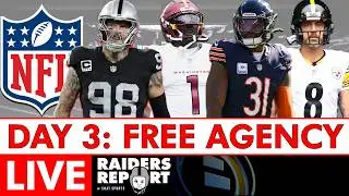 Raiders Free Agency LIVE: Maxx Crosby Trade Rumors + 2026 NFL Free Agency Tracker & NFL News | Day 3