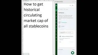 Get DeFiLlama data in Excel and Google Sheets - Stablecoin Historical Chart of All