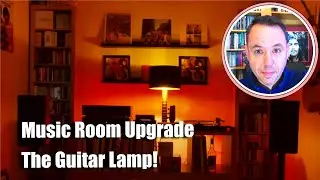 First new music room upgrade: The guitar lamp! 🙂🎸💡