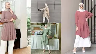 OOTD pakai tunik polos elegan||link di deskripsibox