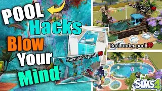 Secret Sims 4 Pool Building Hacks You NEED to Know   ❗❗❗ #sims4hacks #sims4ideas
