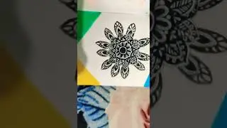 Small Mandala art ❤️ | Black pen drawing | Art Inspiration #shorts #mandalaart