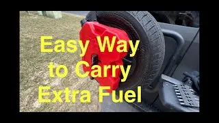 Rotopax Fuel Tank and Mount Unboxing and Use with Aluminess Tire Carrier