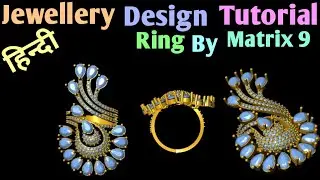 Tutorial Making Of Diamond Ring Using Gemvision Matrix 8.0|Draw Diamond Ring With Matrix 8.0 PART-65