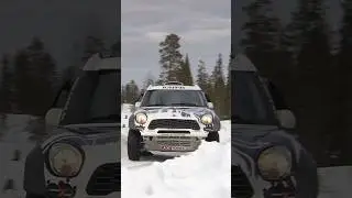 Освежим ленту заездом гоночного MINI Countryman по зимнему лесу! #bmwgroup #mini #minicountryman