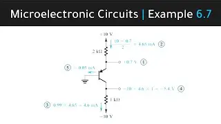 BJT Problems | Example 6.7 | Exercise 6.25 - 6.26