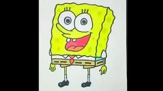 Draw Spongebob Squarepants Cartoon Character step by step Tutorial video