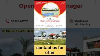 HMDA RERA Approved Open Plots @ Shadnagar town | shamshabad ORR  | Banglore Highway | #realestate