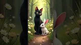 The Rabbit & the Cat - A Tale of True Friendship #ai #cat #rabbit #short