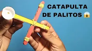 Como Fazer uma Catapulta com Palitos de Picolé (Fácil e Muito Forte)