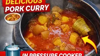 🐷प्रेशर कुकर में स्वादिष्ट पोर्क करी ऐसे बनाएं ll Pork Curry In Pressor cooker 🐷 @ChefRjfood 