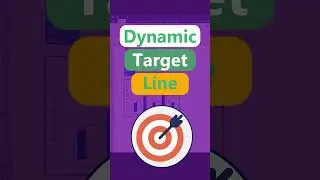 How to Create a Dynamic Target Line in Excel 🎯 | Tricks & Tips