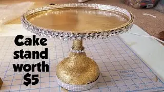 Dollar Store Diy |making a cake stand from dollar store materials|Cake Stand from $5 worth materials