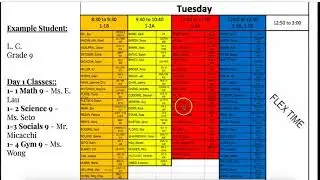 Tupper Return to School - Schedule Update