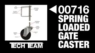 Tech Team&rsquo;s 00716 4&rdquo; Caster is Perfect for Garden and Driveway Gates