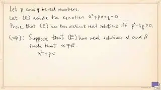 If-and-only-if statement - Proof example