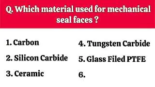 Mechanical Seal Face Materials