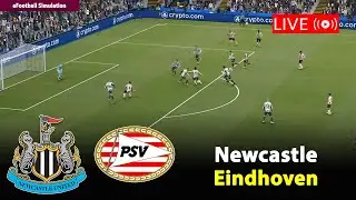 🔴Live- Newcastle vs Eindhoven | Champions League 2025/26 Match | PES21 Game Simulation