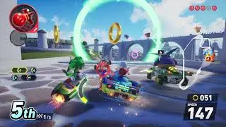 Sonic Racing: CrossWorlds Boom Bo Grand Prix At Super Sonic Speed With Sage Vs Knuckles