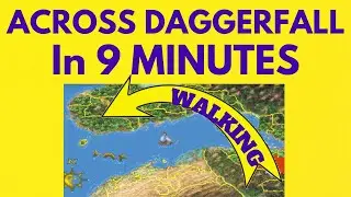 Walk Across the Entire Map in Daggerfall in 9 minutes (Timelapse 512x)