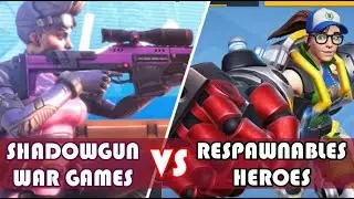 SHADOWGUN WAR GAMES VS RESPAWNABLES HEROES ( overwatch look alikes)