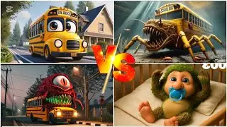 Bubbly-Eyed Bus vs Deep Sea Terror Bus vs Inferno Cyclops Bus vs Baby Creature Champ &ndash; Tiles hop