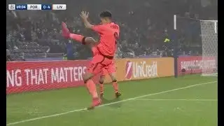 Roberto Firmino celebrated with a kung fu kick after scoring in Liverpool's brilliant win over Porto