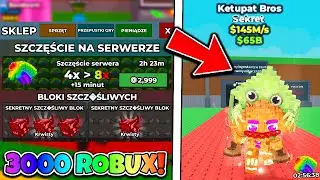 KUPIŁEM MAX LUCK NA 3 GODZINY ŻEBY ZDOBYĆ SECRETY W STEAL A BRAINROT! Roblox