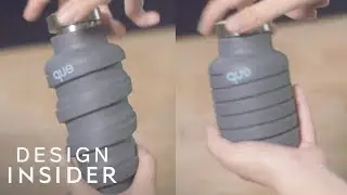 Eco-Friendly Water Bottle Collapses To Save Space