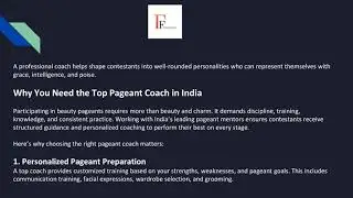 Top Pageant Coach in India &ndash; Your Ultimate Guide to Pageant Success