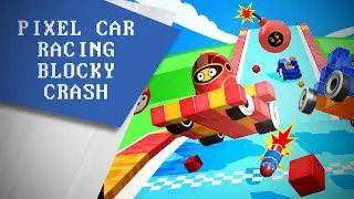 Pixel Car Racing: Blocky Crash Gameplay