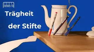 Trägheit der Kaffeekanne und der Stifte