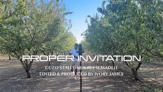 Cuzo Stallone - Proper Invitation Ft. Reesemadeit (Lyric Music Video)