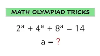 Harvard Entrance Exam Question for solving Exponential Equation Problem. Exponential Power Equation.