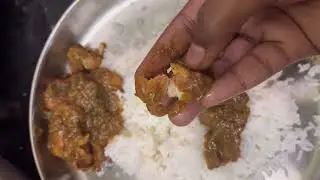 Today lunch rice with chicken gravy | South Indian lunch