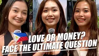 🇵🇭LOVE or MONEY? Filipina Women Face the Ultimate Question! | Street Interview in Cebu, Philippines
