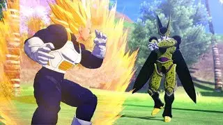 Dragon Ball Z Kakarot - Super Vegeta vs Imperfect / Cell Absorbs Android 18 Gameplay (HD)