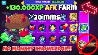 AFK Ninja Monkey XP Farm BTD-6 NO MK