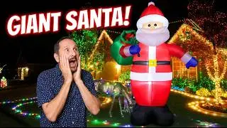 8 FT Christmas Inflatable Santa Claus - Unbox and Review