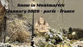 Paris Under Snow ❄️✨ | Rare Winter Magic in the City of Light | January 2026