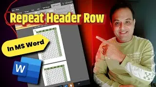 How to repeat header row in Microsoft Word