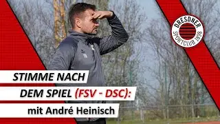 FSV Motor Marienberg - Dresdner SC 2:3 (12.04.2025) - Trainerstimme nach dem Spiel