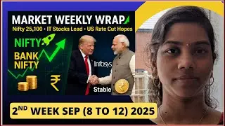 🚀 Nifty @ 25,100 | IT Stocks Rally | US Rate Cut Hopes | Weekly Market Wrap (Sep 2nd Week 2025)