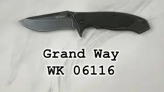 Нож карманный Grand Way WK 06116, распаковка и обзор.